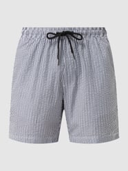Korte broek van seersucker, model 'Johnson' van Redefined Rebel Grijs / zwart - 41