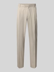 Straight Fit Hose mit Viskose-Anteil von MCNEAL Beige - 12