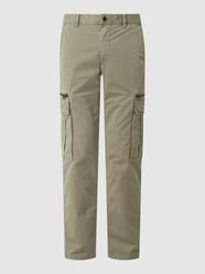 Tapered fit cargobroek met stretch, model 'Toronto' van camel active Groen - 48