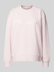 Sweatshirt mit Label-Stitching von Carhartt Work In Progress Pink - 21