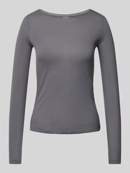 Longsleeve mit U-Boot-Ausschnitt von JAKE*S STUDIO WOMAN Grau - 4