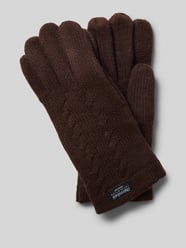 Handschuhe aus reiner Wolle mit Label-Detail von EEM - 9
