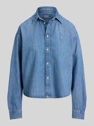 Bluzka jeansowa o kroju relaxed fit z czystej bawełny od Polo Ralph Lauren - 36