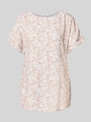 Relaxed Fit T-Shirt aus reiner Viskose von Christian Berg Woman Beige - 37