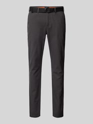 Slim Fit Chino mit Strukturmuster von MCNEAL Grau - 9