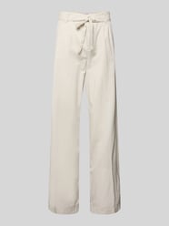 Wide Fit Stoffhose mit Bügelfalten Modell 'Livia' von ANGELS Beige - 10