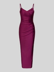 Cocktailkleid mit Spaghettiträgern und V-Ausschnitt von TROYDEN COLLECTION - 24