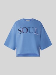 Cropped Boxy Fit Sweatshirt mit Label-Stitching von Smith and Soul - 1