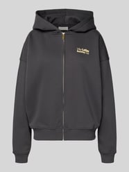 Oversized sweatjack met capuchon model 'Admira' van LeGer - 8