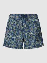 Badehose mit Allover-Muster Modell 'BESPOKE ABACO' von HOM Blau - 10