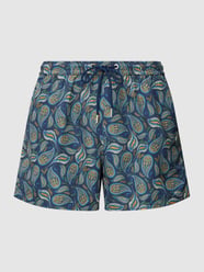 Badehose mit Allover-Muster Modell 'BESPOKE ABACO' von HOM Blau - 18