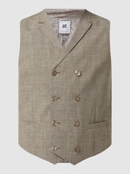Weste mit Leinen-Anteil Modell 'Anno' von Atelier Torino Beige - 13