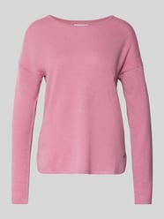 Sweter z dzianiny z czystego kaszmiru z okrągłym dekoltem od Fynch-Hatton Fuksjowy - 17