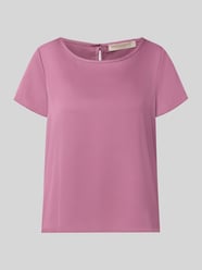 Bluse aus Satin mit Rundhalsausschnitt von Rinascimento Pink - 20