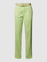 Stoffen broek met Franse steekzakken van Esprit Groen - 23