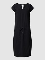 Knielanges Kleid mit Tunnelzug Modell 'GIRA' von Raffaello Rossi Schwarz - 2