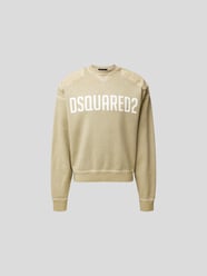 Sweatshirt mit Label-Print von Dsquared2 Grau - 18