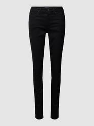 Skinny Fit Jeans im 5-Pocket-Design Modell 'AMAL' von Raffaello Rossi Schwarz - 44