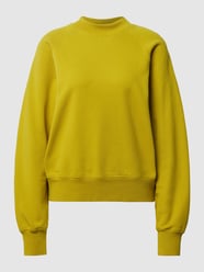 Bluza z bawełny ze stójką od Drykorn Żółty - 21