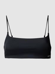 Bralette met labelprint, model 'Bralette Pure' van HUGO Grijs / zwart - 40