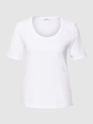 T-shirt z okrągłym dekoltem od Esprit Biały - 44