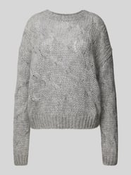 Strickpullover mit Rundhalsausschnitt von Stefanel Grau - 38