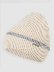 Beanie mit Rippenstruktur Modell 'Wilma' von Chillouts Beige - 24