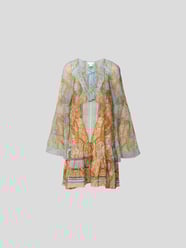 Seidenkleid mit Paisley-Dessin von Camilla Blau / Türkis - 5