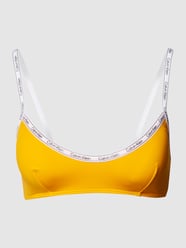 Top bikini z napisem z logo od Calvin Klein Underwear Pomarańczowy - 47