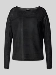 Longsleeve mit Strasssteinbesatz von monari Schwarz - 37