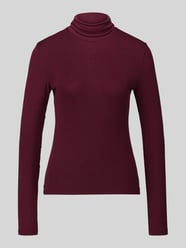 Langarmshirt mit Rollkragen Modell 'Eliana' von BOSS Orange Bordeaux - 46