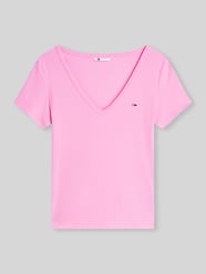 Slim Fit T-Shirt aus Baumwoll-Mix von Tommy Jeans - 46