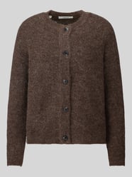 Relaxed Fit Strickjacke aus Woll-Mix Modell 'LULU' von Selected Beige - 29