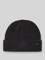 Muts van zuivere wol, model 'Solid' van camel active - 2