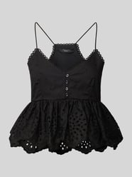 Top bluzkowy z ażurowym wzorem model ‘ASBURGO’ od Weekend Max Mara - 43