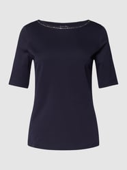 T-Shirt mit Ziersteinbesatz von Christian Berg Woman Blau - 32