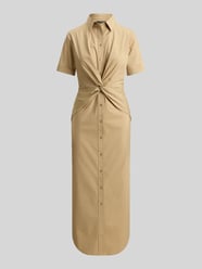 Tailliertes Freizeitkleid aus Baumwollmix von Lauren Ralph Lauren Beige - 44