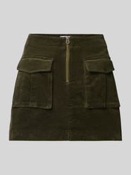 Spódnica mini rozkloszowana z mieszanki bawełny od Tommy Hilfiger - 30