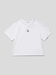 T-Shirt mit Logo-Print von Calvin Klein Jeans Weiß - 45