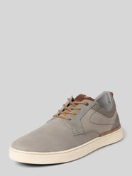 Veterschoenen van leermix met reliëflogo van BULLBOXER - 26