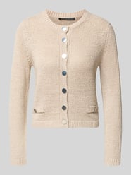 Strickjacke mit Rundhalsausschnitt und Knopfleiste von Betty Barclay Beige - 18