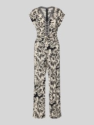 Jumpsuit met V-hals en steekzakken van ROBE LÉGÈRE - 31