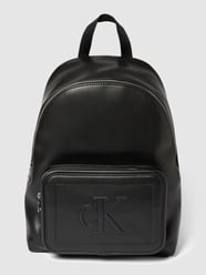 Plecak z wytłoczonym logo od Calvin Klein Jeans Czarny - 2