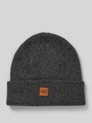 Beanie mit Logo-Badge von camel active Grau - 25