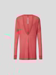 Longsleeve mit V-Ausschnitt von Rick Owens Rot - 24