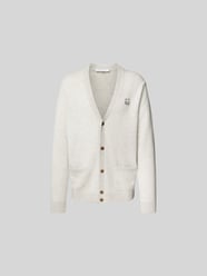 Strickjacke mit Knopfleiste von MAISON KITSUNE Grau - 45