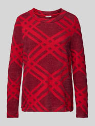 Sweter z dzianiny z prążkowanym, okrągłym dekoltem od Street One - 42