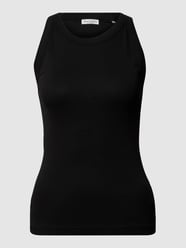 Shaped Fit Tanktop aus Ripp-Jersey mit Rundhalsausschnitt von Marc O'Polo - 12