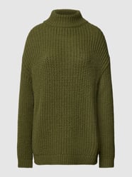 Strickpullover mit Label-Detail von Milano Italy Grün - 36