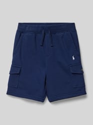 Sweatshorts mit Label-Stitching von Polo Ralph Lauren Kids Blau - 15